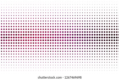 Light Purple vector layout with circle shapes. Glitter abstract illustration with blurred drops of rain. Pattern of water, rain drops.