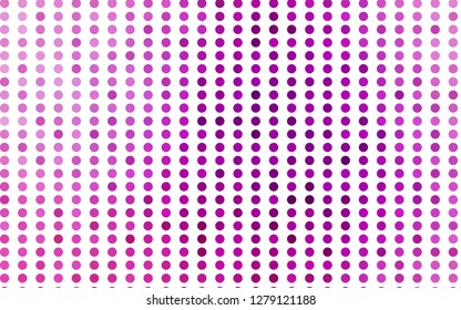 Light Purple vector layout with circle shapes. Modern abstract illustration with colorful water drops. Template for your brand book.