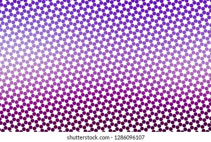 Light Purple vector layout with circle shapes. Abstract illustration with colored bubbles in nature style. Design for posters, banners.