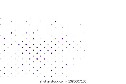 Light Purple vector layout with circle shapes. Blurred decorative design in abstract style with bubbles. Pattern for beautiful websites.