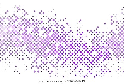 Light Purple vector layout with circle shapes. Blurred bubbles on abstract background with colorful gradient. Pattern for ads, booklets.