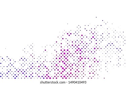 Light Purple vector layout with circle shapes. Illustration with set of shining colorful abstract circles. Design for business adverts.
