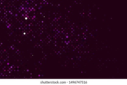 Light Purple vector layout with circle shapes. Blurred bubbles on abstract background with colorful gradient. Pattern for ads, leaflets.