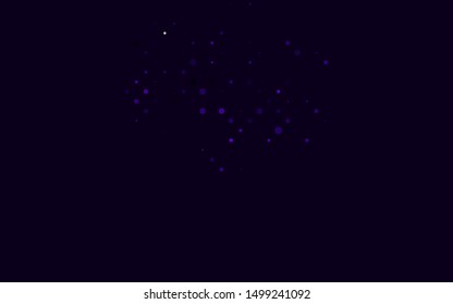 Light Purple vector layout with circle shapes. Modern abstract illustration with colorful water drops. Pattern of water, rain drops.
