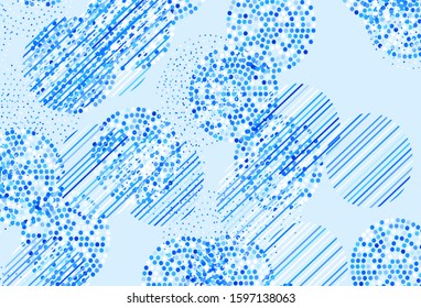 Light Purple vector layout with circle shapes. Beautiful colored illustration with blurred circles in nature style. Pattern for ads, leaflets.