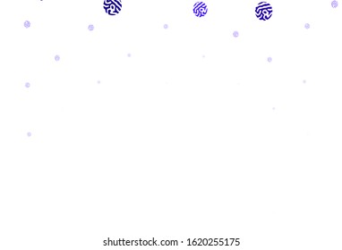 Light Purple vector layout with circle shapes. Modern abstract illustration with colorful water drops. Pattern for beautiful websites.