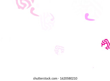 Light Purple vector layout with circle shapes. Blurred decorative design in abstract style with bubbles. Pattern for futuristic ad, booklets.