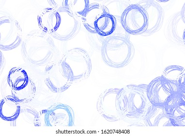 Light Purple vector layout with circle shapes. Blurred bubbles on abstract background with colorful gradient. Design for poster, banner of websites.