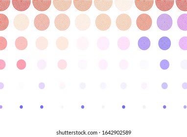Light Purple vector layout with circle shapes. Beautiful colored illustration with blurred circles in nature style. Pattern for futuristic ad, booklets.