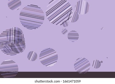 Light Purple vector layout with circle shapes. Illustration with set of shining colorful abstract circles. Pattern for beautiful websites.