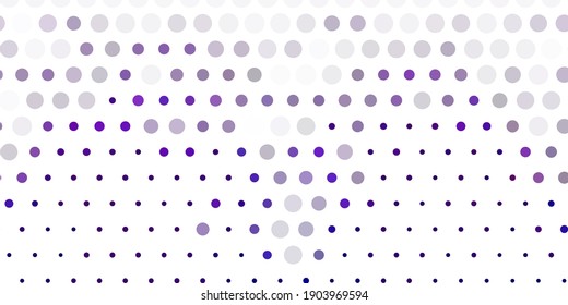 Light purple vector layout with circle shapes. Modern abstract illustration with colorful circle shapes. Design for your commercials.
