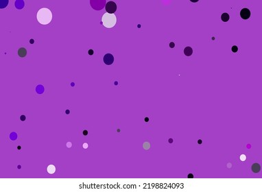 Light Purple vector layout with circle shapes. Beautiful colored illustration with blurred circles in nature style. Pattern for ads, leaflets.