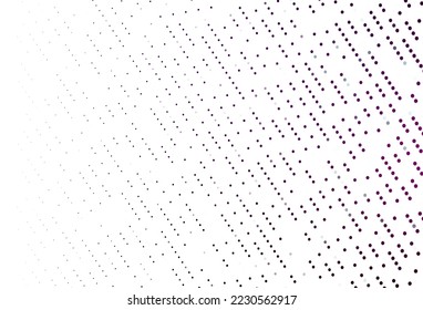 Light Purple vector layout with circle shapes. Beautiful colored illustration with blurred circles in nature style. Completely new template for your brand book.