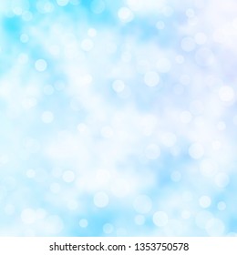 Light Purple vector layout with circles. Glitter abstract illustration with colorful drops. Pattern for websites, landing pages.