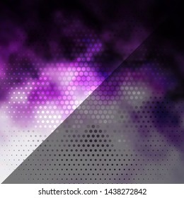 Light Purple vector layout with circles. Modern abstract illustration with colorful circle shapes. Design for your commercials.