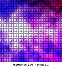 Light Purple vector layout with circles. Abstract illustration with colorful spots in nature style. Design for your commercials.