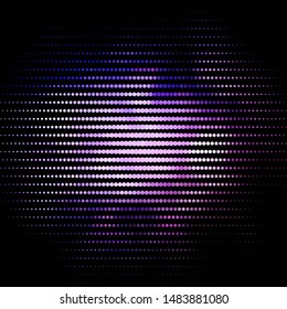 Light Purple vector layout with circles. Abstract decorative design in gradient style with bubbles. Pattern for wallpapers, curtains.