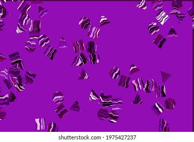 Light Purple vector layout with circles, lines, rectangles. Abstract illustration with colorful dots, lines, cubes. Modern template for your landing page.