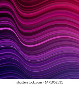 Light Purple vector layout with circular arc. Abstract gradient illustration with wry lines. Pattern for websites, landing pages.