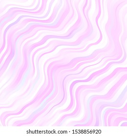 Light Purple vector layout with circular arc. Colorful abstract illustration with gradient curves. Design for your business promotion.