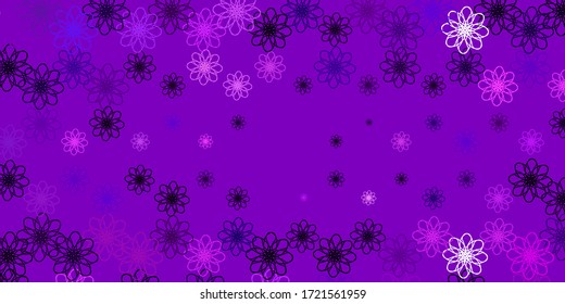 Light Purple vector layout with circular arc. Gradient illustration in simple style with bows. Pattern for websites, landing pages.