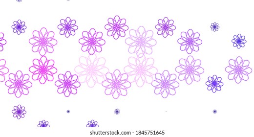 Light Purple vector layout with circular arc. Bright sample with colorful bent lines, shapes. Best design for your posters, banners.