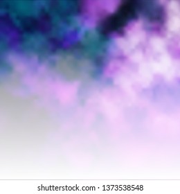 Light Purple vector layout with cloudscape. Illustration in abstract style with gradient clouds. Template for landing pages.