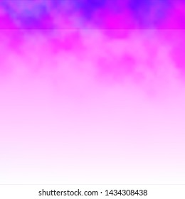 Light Purple vector layout with cloudscape. Abstract colorful clouds on gradient illustration. Pattern for your commercials.
