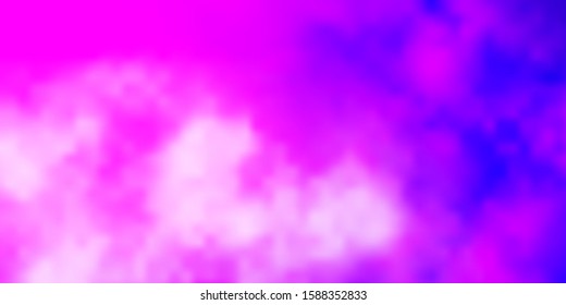 Light Purple vector layout with cloudscape. Shining illustration with abstract gradient clouds. Beautiful layout for uidesign.