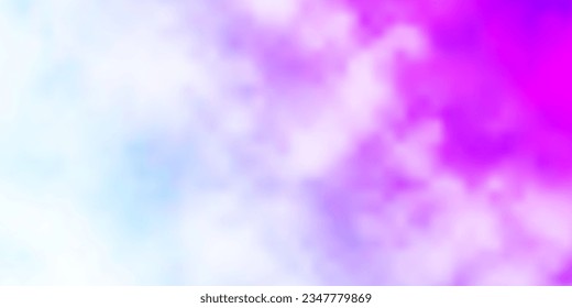 Light Purple vector layout with cloudscape. Colorful illustration with abstract gradient clouds. Beautiful layout for uidesign.