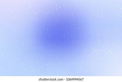 Light Purple vector layout with cosmic stars. Glitter abstract illustration with colorful cosmic stars. Best design for your ad, poster, banner.