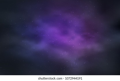 Light Purple vector layout with cosmic stars. Modern abstract illustration with Big Dipper stars. Template for cosmic backgrounds.