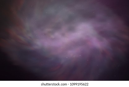 Light Purple vector layout with cosmic stars. Shining illustration with sky stars on abstract template. Pattern for futuristic ad, booklets.