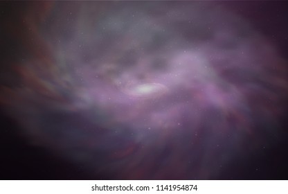Light Purple vector layout with cosmic stars. Glitter abstract illustration with colorful cosmic stars. Pattern for astrology websites.