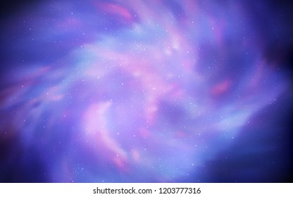 Light Purple vector layout with cosmic stars. Shining illustration with sky stars on abstract template. Pattern for astrology websites.