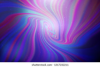 Light Purple vector layout with cosmic stars. Shining colored illustration with bright astronomical stars. Pattern for futuristic ad, booklets.