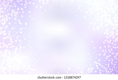 Light Purple vector layout with cosmic stars. Space stars on blurred abstract background with gradient. Best design for your ad, poster, banner.
