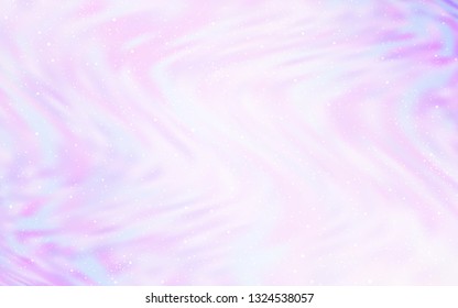 Light Purple vector layout with cosmic stars. Blurred decorative design in simple style with galaxy stars. Pattern for futuristic ad, booklets.