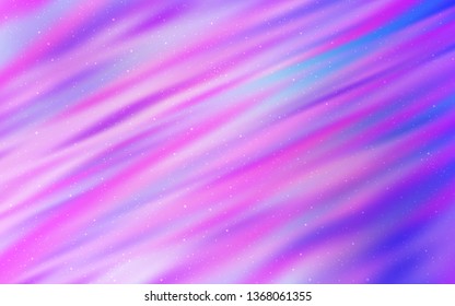 Light Purple vector layout with cosmic stars. Modern abstract illustration with Big Dipper stars. Pattern for astrology websites.