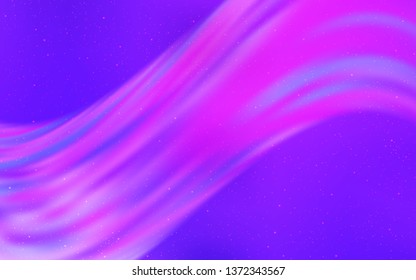 Light Purple vector layout with cosmic stars. Shining colored illustration with bright astronomical stars. Pattern for astrology websites.