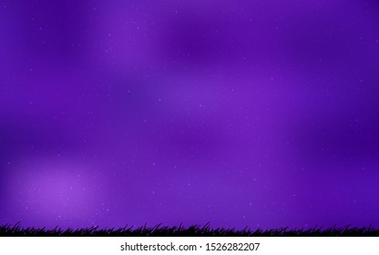 Light Purple vector layout with cosmic stars. Modern abstract illustration with Big Dipper stars. Pattern for astrology websites.