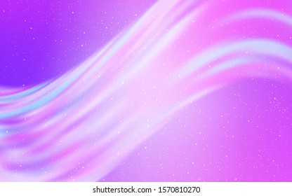 Light Purple vector layout with cosmic stars. Shining colored illustration with bright astronomical stars. Pattern for astrology websites.
