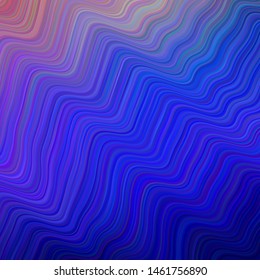 Light Purple vector layout with curved lines. Brand new colorful illustration in simple style. Elegant pattern for a brand book.