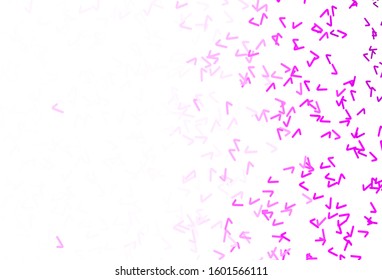 Light Purple vector layout with curved lines. Creative illustration in halftone style with gradient. Abstract style for your business design.