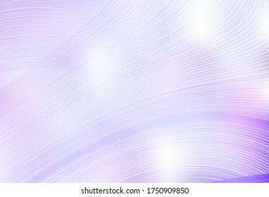 Light Purple vector layout with curved lines. Colorful abstract illustration with gradient lines. Abstract design for your web site.