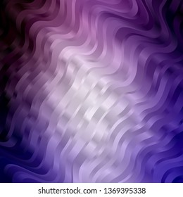 Light Purple vector layout with curves. Bright illustration with gradient circular arcs. Pattern for websites, landing pages.