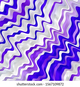 Light Purple vector layout with curves. Gradient illustration in simple style with bows. Pattern for business booklets, leaflets