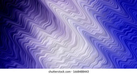Light Purple vector layout with curves. Colorful illustration in abstract style with bent lines. Pattern for ads, commercials.