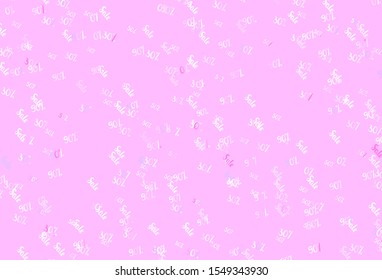 Light Purple vector layout with discount of 30, 50, 90%. Shining colorful illustration with isolated selling prices. Backdrop for ads, leaflets of Black Friday.