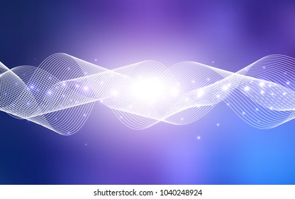 Light Purple vector layout with festival confetti. Blurred decorative design in anniversary style with confetti. The template can be used as a background for postcards.